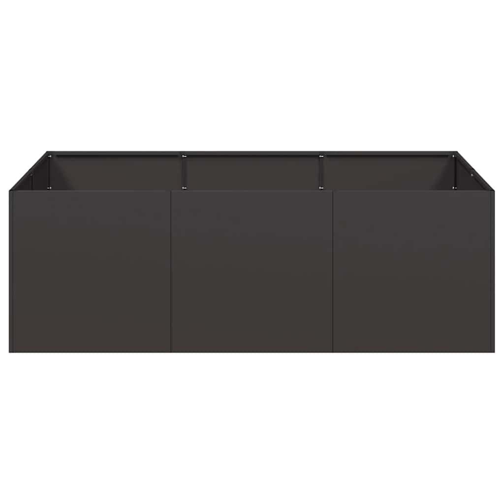 Jardinera De Acero Laminado En Frío Negro 120x80x40 Cm_3