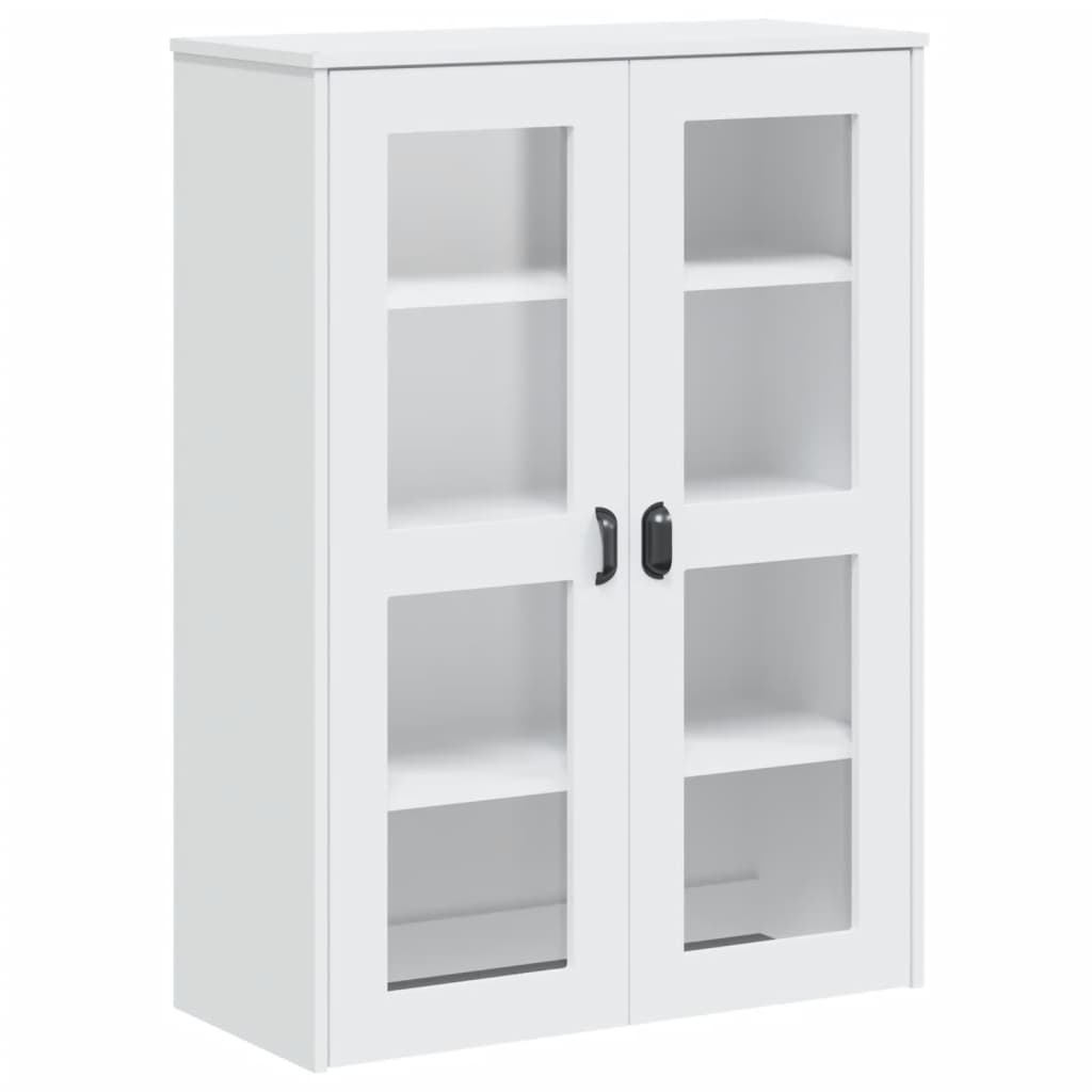 Aparador Alto Viken Madera Maciza De Pino Blanco 80x40x190 Cm / Vetonek_2