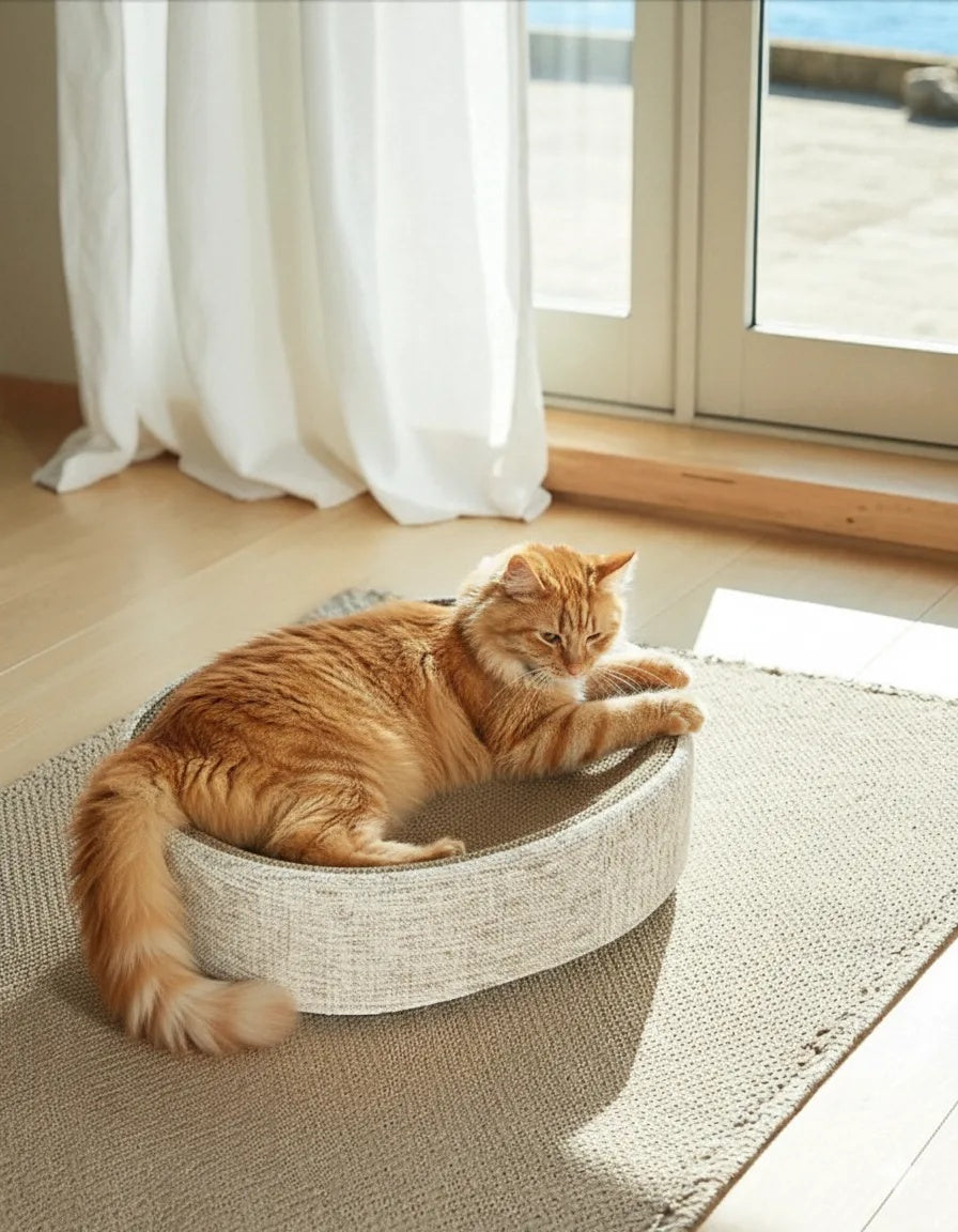 Rascador Para Gatos Caleta Tipo Cuenco 2 En 1 De Sisal Althea Living 13x43x43cm_5