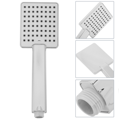 Alcachofa Móvil Cuadrada Para Ducha Cromado Con Sistema Antical, Ahorro De Agua Y 1 Función_1