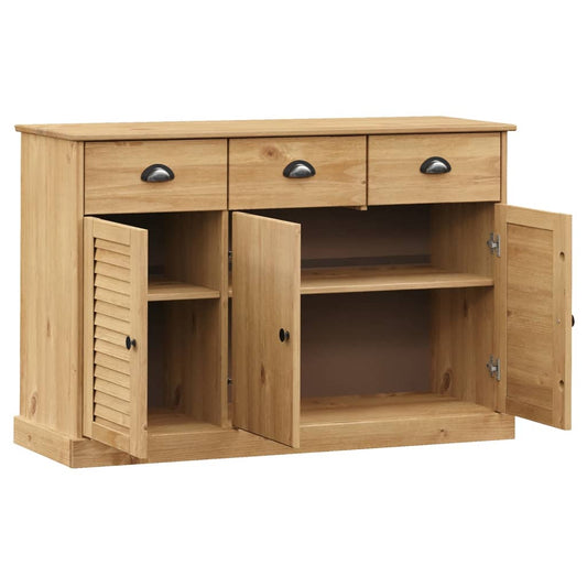 Aparador Con Cajones Vigo Madera Maciza Pino 113x40x75 Cm / Vetonek_0