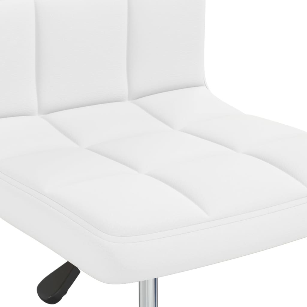 Taburete De Cocina Cuero Sintético Blanco_5