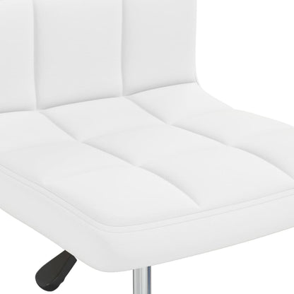 Taburete De Cocina Cuero Sintético Blanco_5