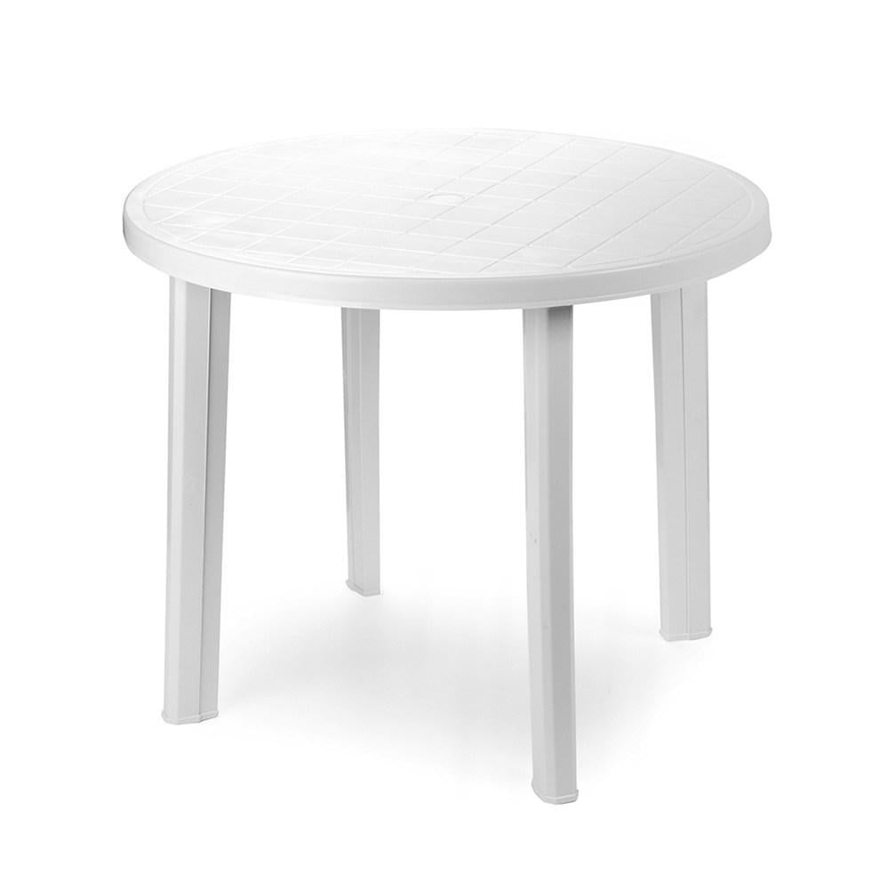 Mesa Resina Tondo Blanca 90 Cm_1