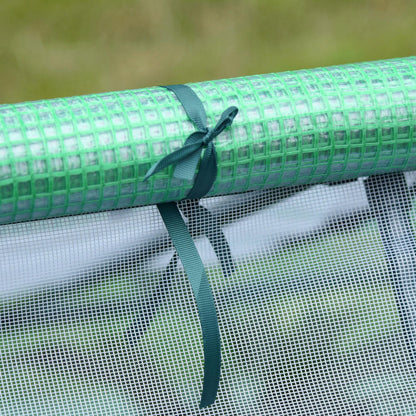 Outsunny Invernadero De Exterior Con 4 Ventanas Enrollables 180x140x80 Cm Verde_4