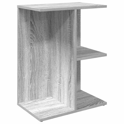 Mesita De Noche Madera De Ingeniería Gris Sonoma 46,5x29x61 Cm_0