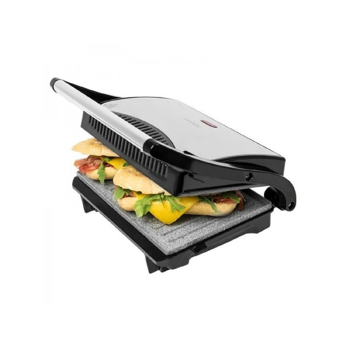 Parrilla Eléctrica Rock?ngrill. 700 W, Revestimiento De Piedra Rockstone, Máxima Antiadherencia Y Una Mejor Limpieza, Asa De Tacto Frío, Superficie_0