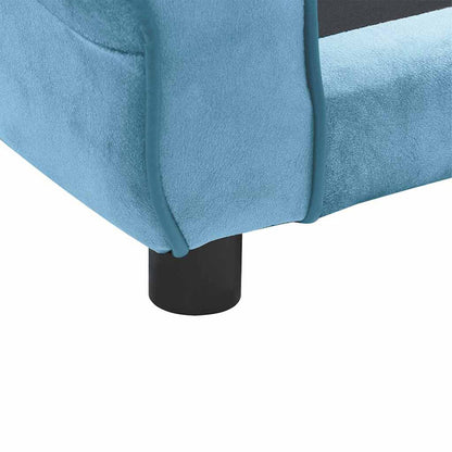 Vidaxl Sofá Para Perros Felpa Turquesa 72x45x30 Cm_5