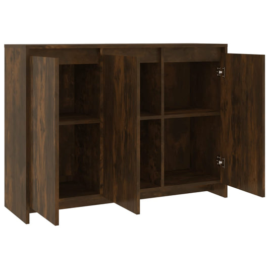 Aparador De Madera De Ingeniería Roble Ahumado 102x33x75 Cm / Vetonek_0