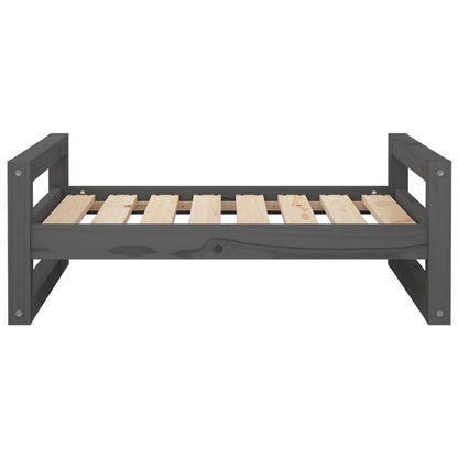Vidaxl Cama Para Perros Madera Maciza De Pino Gris 75,5x55,5x28 Cm_4