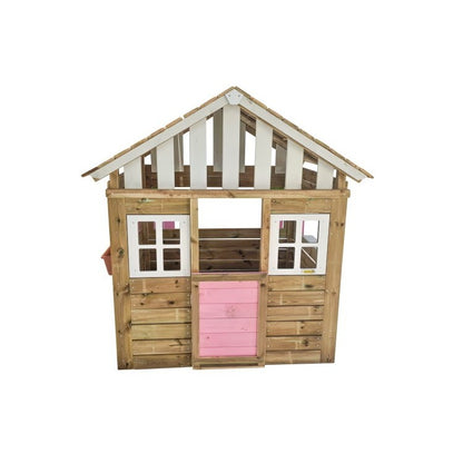Casita De Madera Masgames Lollipop Xl Rosa Sin Suelo De Madera.