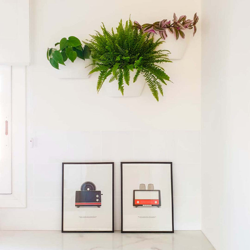 Jardín Vertical Modular Citysens Con Riego Automático De 3 Maceteros – Blanco, Polipropileno 100% Reciclado_1