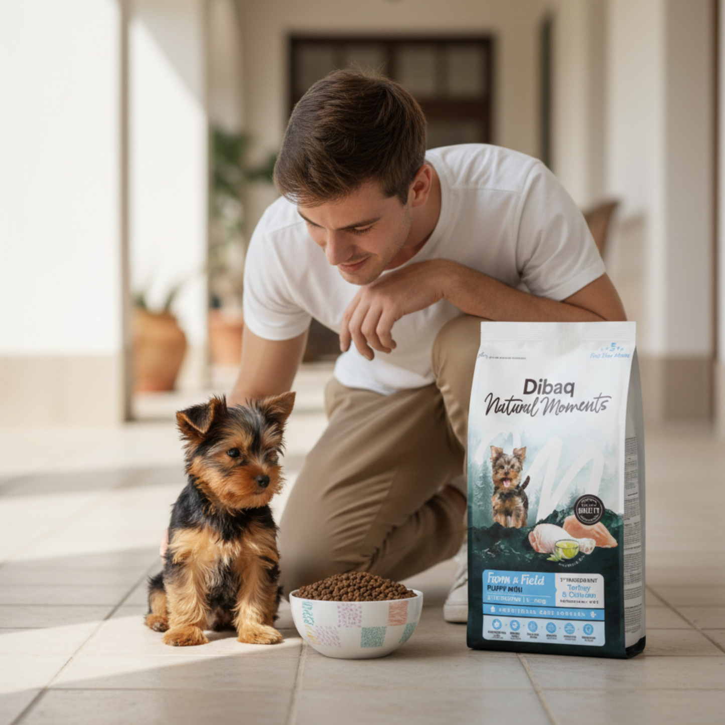 Dibaq Natural Moments 5 Star Pavo Y Pollo Cachorro Razas Pequeñas 2kg_3
