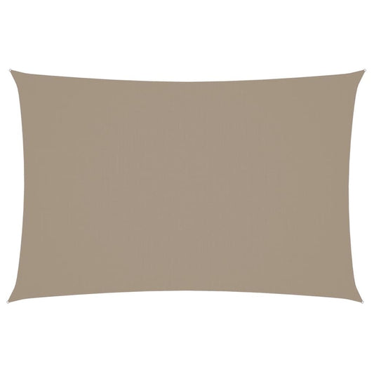 Vidaxl Toldo De Vela Rectangular Tela Oxford Gris Taupe 2x4 M_0