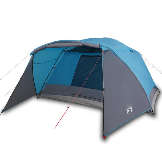 Tienda De Campaña Con Porche 4 Personas Impermeable Azul_0