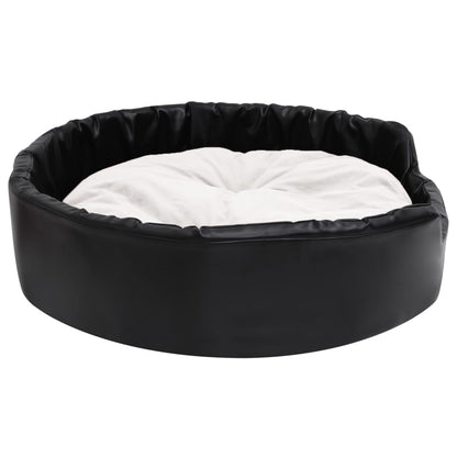 Vidaxl Cama Para Perros Felpa Y Cuero Sintético Beige 90x79x20 Cm_3