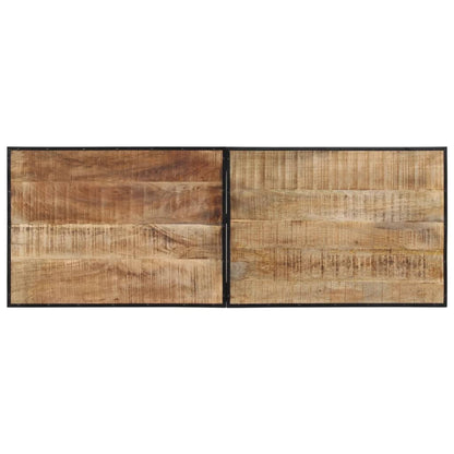Mesa De Bar Madera Maciza De Mango Rugoso 150x55x107 Cm_4
