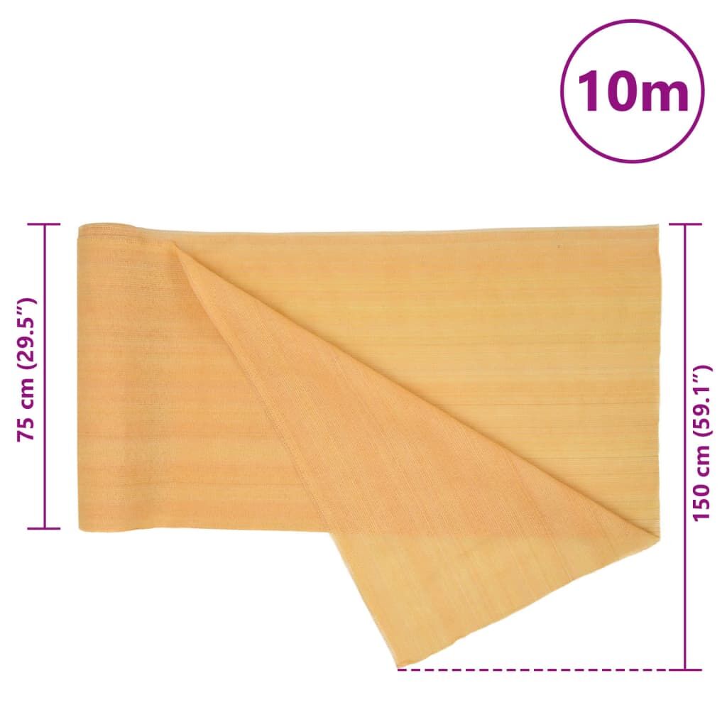 Vidaxl Red De Privacidad Hdpe Arena 1,5x10 M 150 G/m²_2