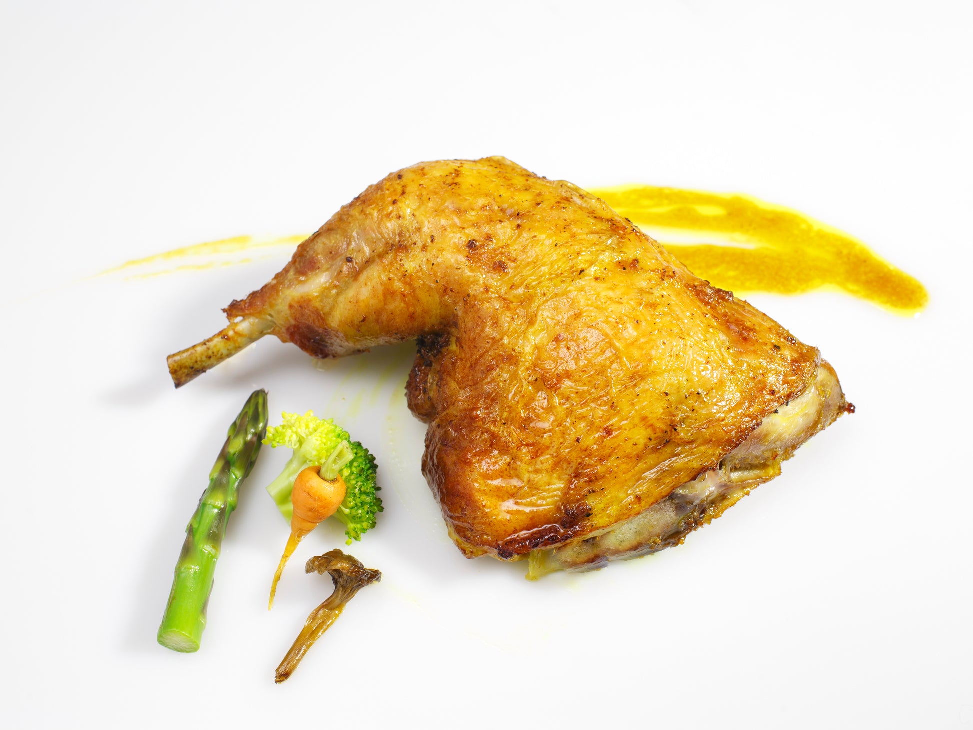 Pollo ecológico asado al horno