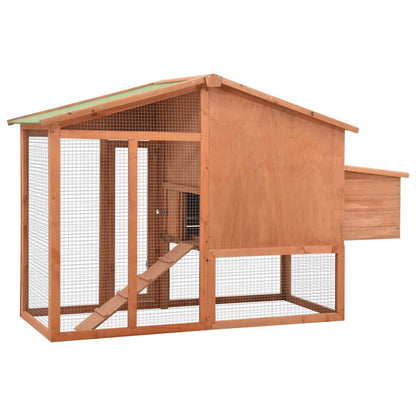 Vidaxl Gallinero Con Ponedero Madera Maciza De Abeto_3