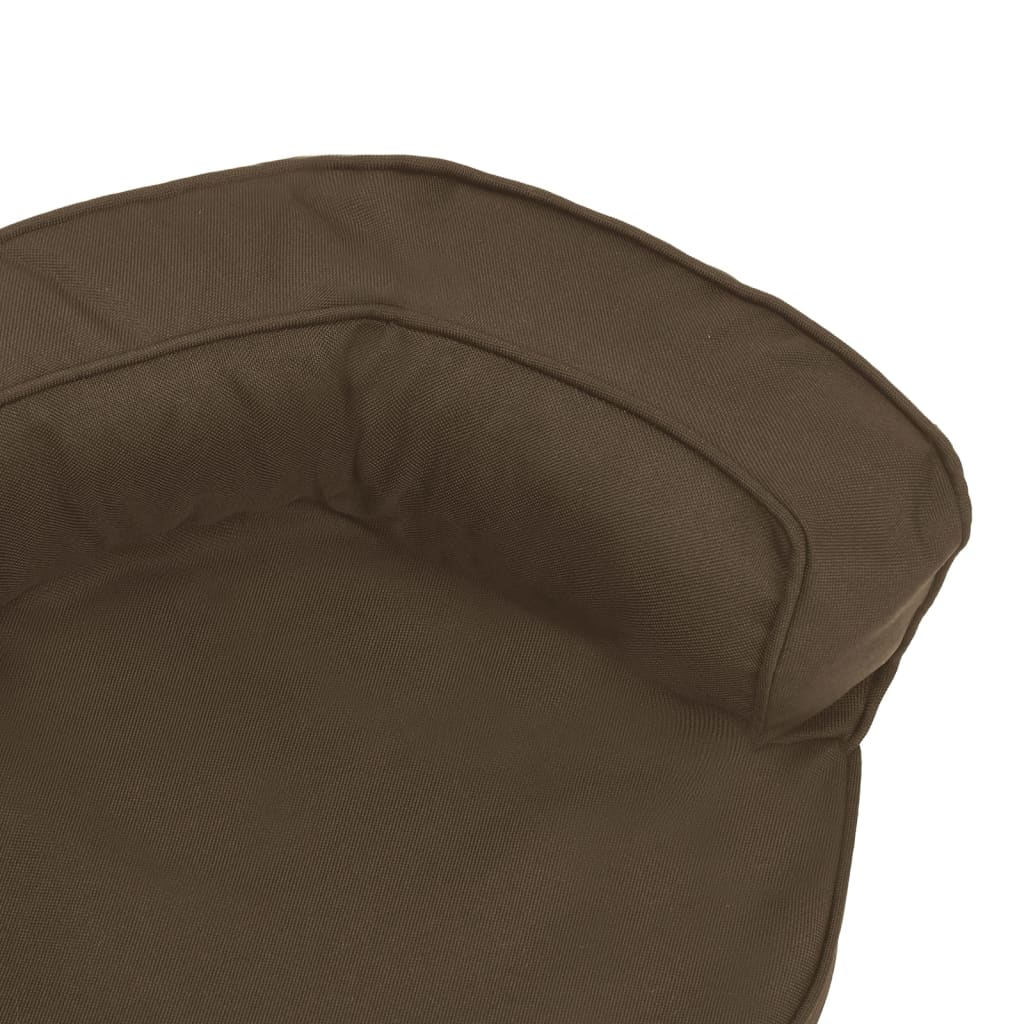 Vidaxl Colchón De Cama De Perro Ergonómico Aspecto Lino Marrón 60x42cm_5
