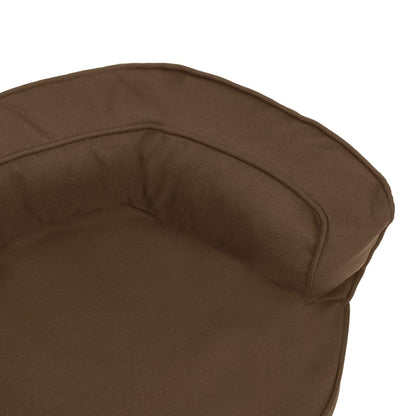 Vidaxl Colchón De Cama De Perro Ergonómico Aspecto Lino Marrón 60x42cm_5