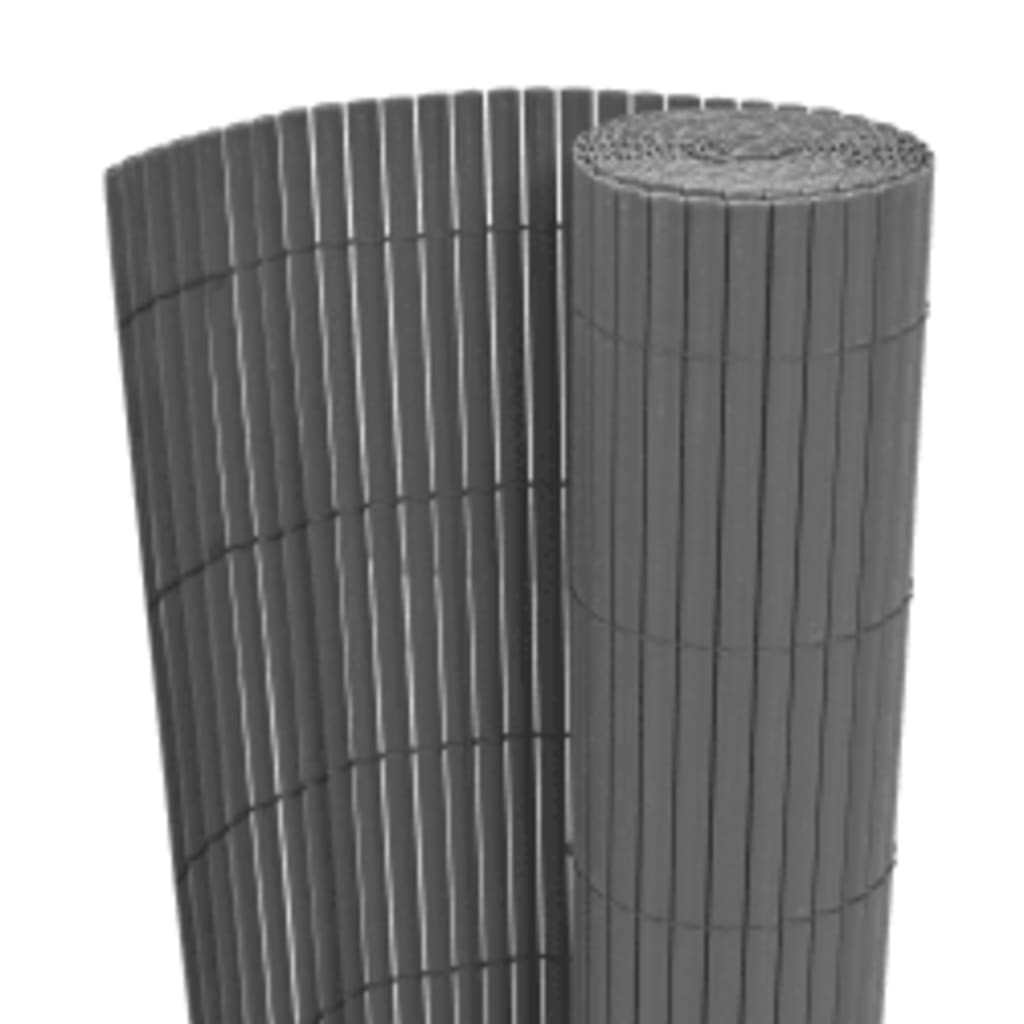Valla De Jardín De Doble Cara Gris 110x500 Cm / Vetonek_2