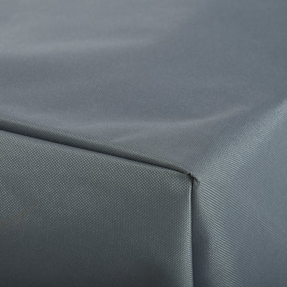 Outsunny Funda Protectora Para Muebles Jardín Tela Oxford 600d Impermeable Gris_4