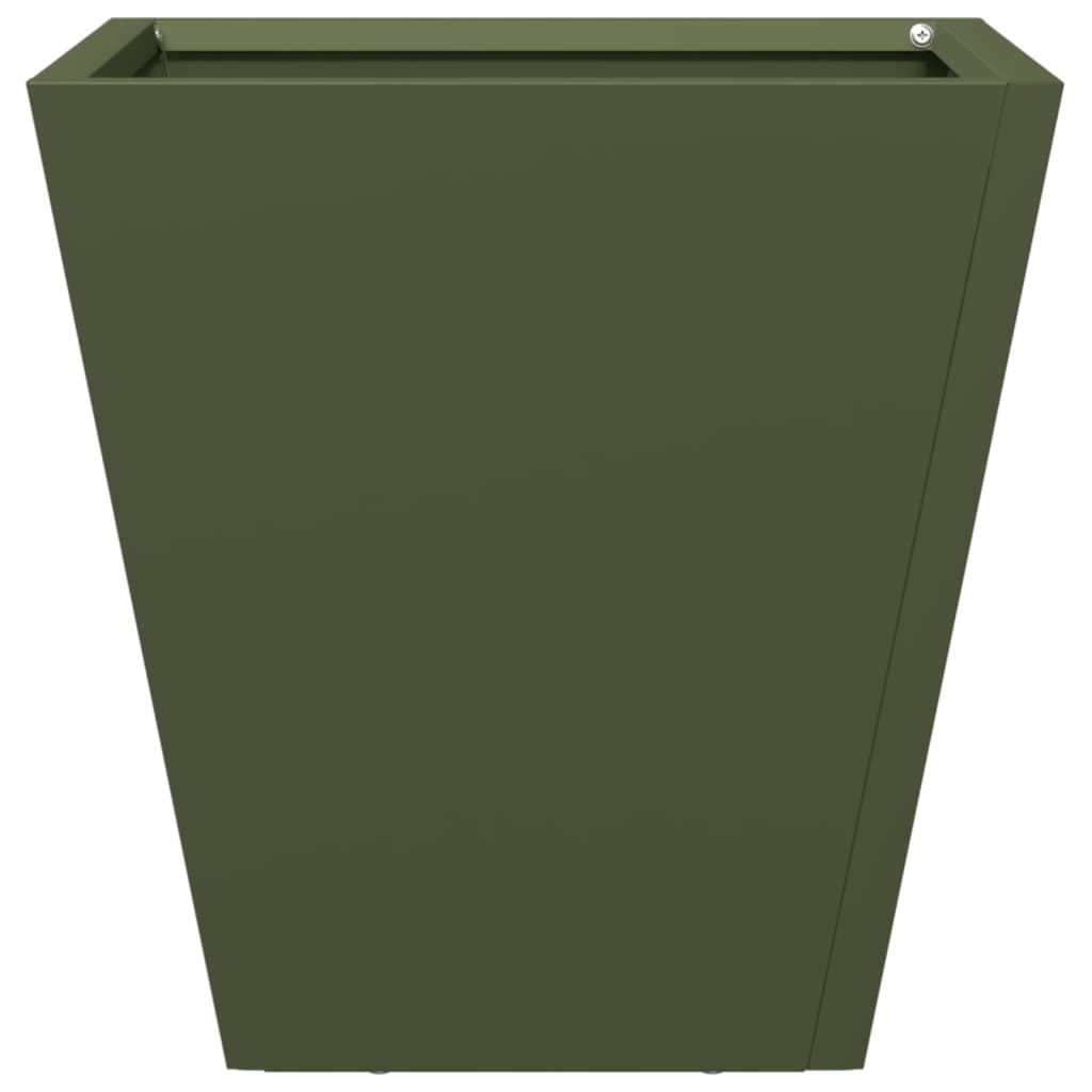 Jardinera Hexagonal Acero Verde Oliva 30x30x30 Cm_4