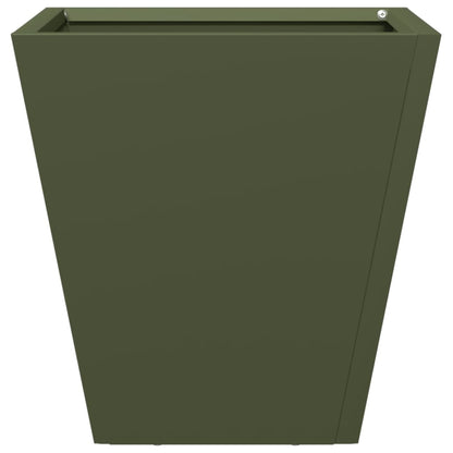 Jardinera Hexagonal Acero Verde Oliva 30x30x30 Cm_4