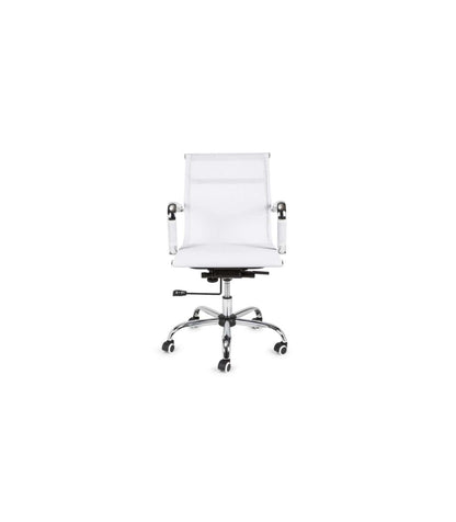 Silla De Oficina Niza Con Malla, Altura Regulable Acabado En Blanco. 54 Cm(ancho ) 89-94.5 Cm(altura) 62 Cm(fondo)_1
