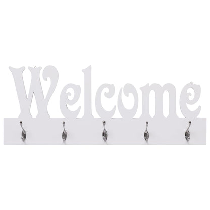 Perchero De Pared Welcome Blanco 74x29,5 Cm_0