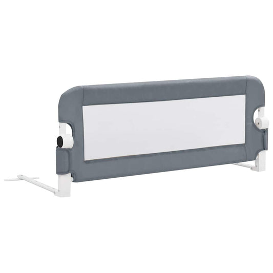 Vidaxl Barandilla De Seguridad Cama De Niño Poliéster Gris 102x42 Cm_0