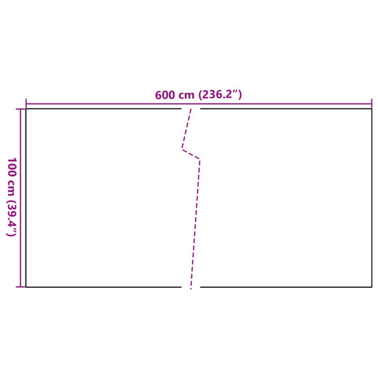 Toldo Para Balcón Ratán Sintético Negro 600x100 Cm / Vetonek_0