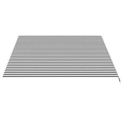 Tela De Repuesto Para Toldo Gris Antracita Y Blanco 4,5x3,5 M_3