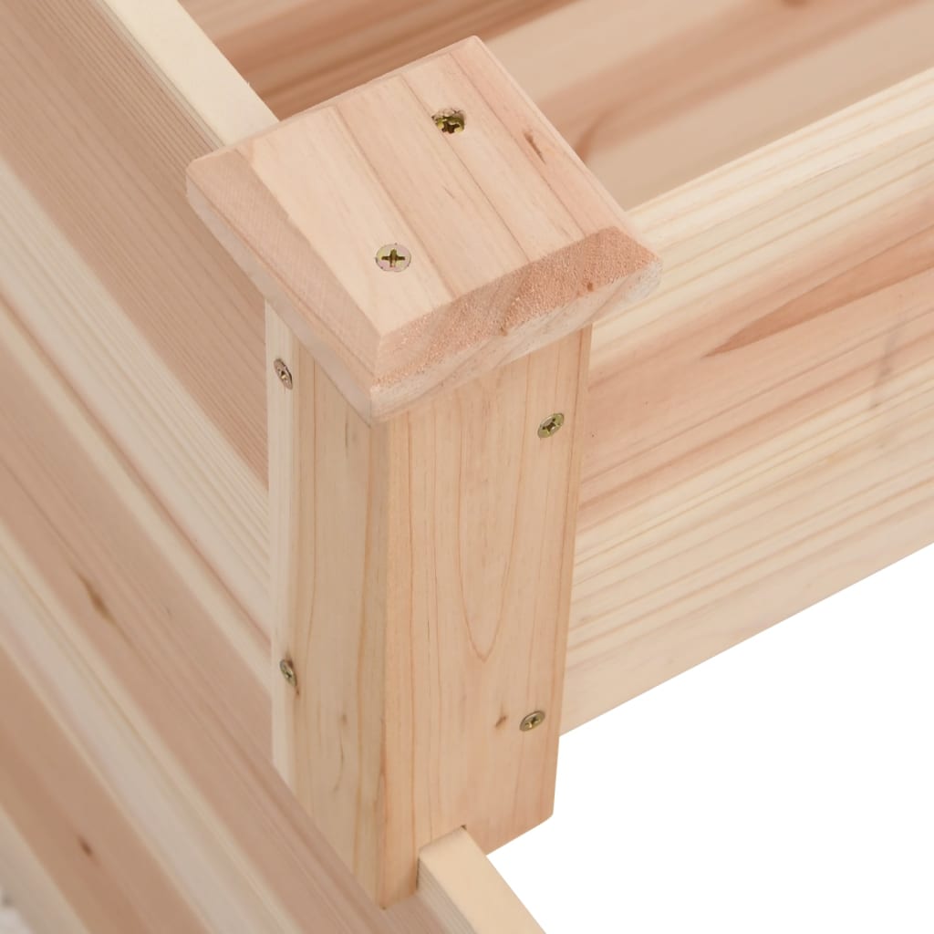 Jardinera Arriate Madera Maciza Abeto 120x120x56 Cm_5