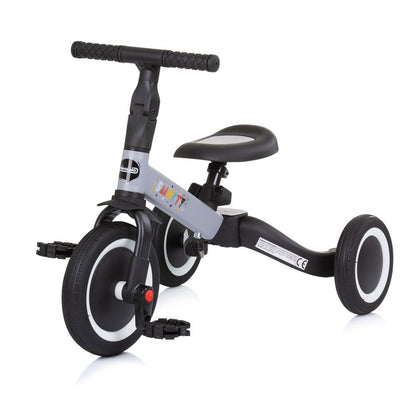 Triciclo Convertible En Bicicleta Con Pedales Smarty Grey_0