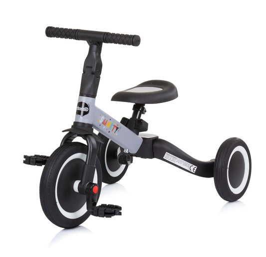 Triciclo Convertible En Bicicleta Con Pedales Smarty Grey_0