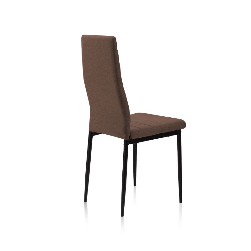 Pack 4 Sillas De Comedor Niza Tejido Tapizado, Marrón, 43 X 98 X 44_3