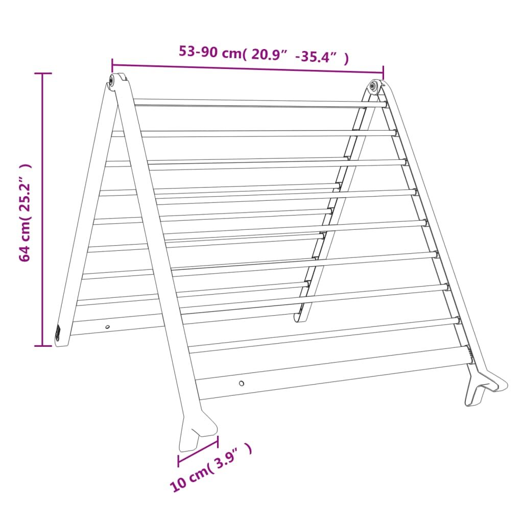 Vidaxl Tendedero Extensible Para Bañera Aluminio 53-90 Cm_2