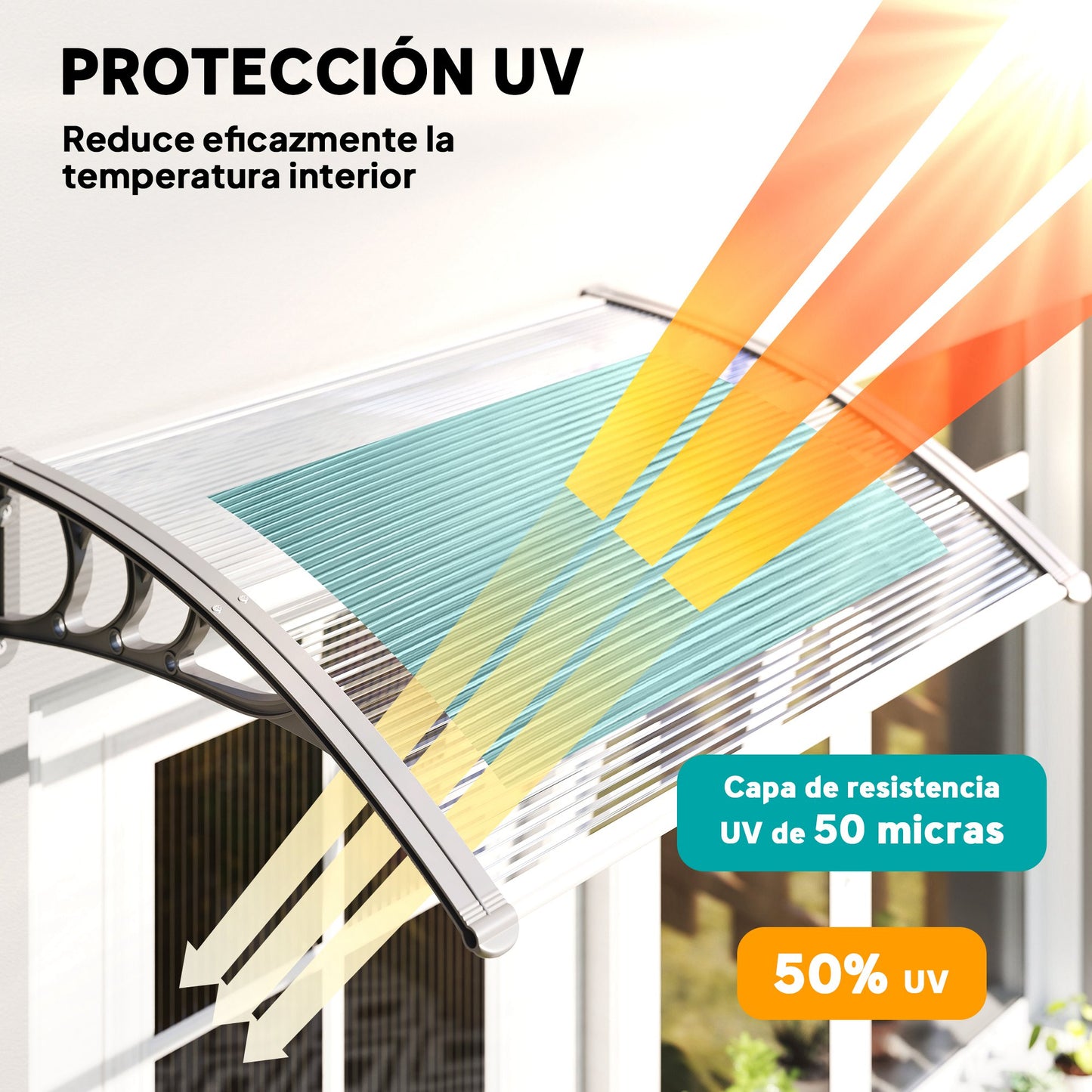 Outsunny Marquesinas Exterior Para Puertas Y Ventanas_3