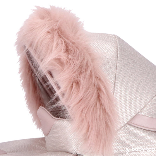 Pelo Decorativo Para Carro De Muñecas Rosa_0