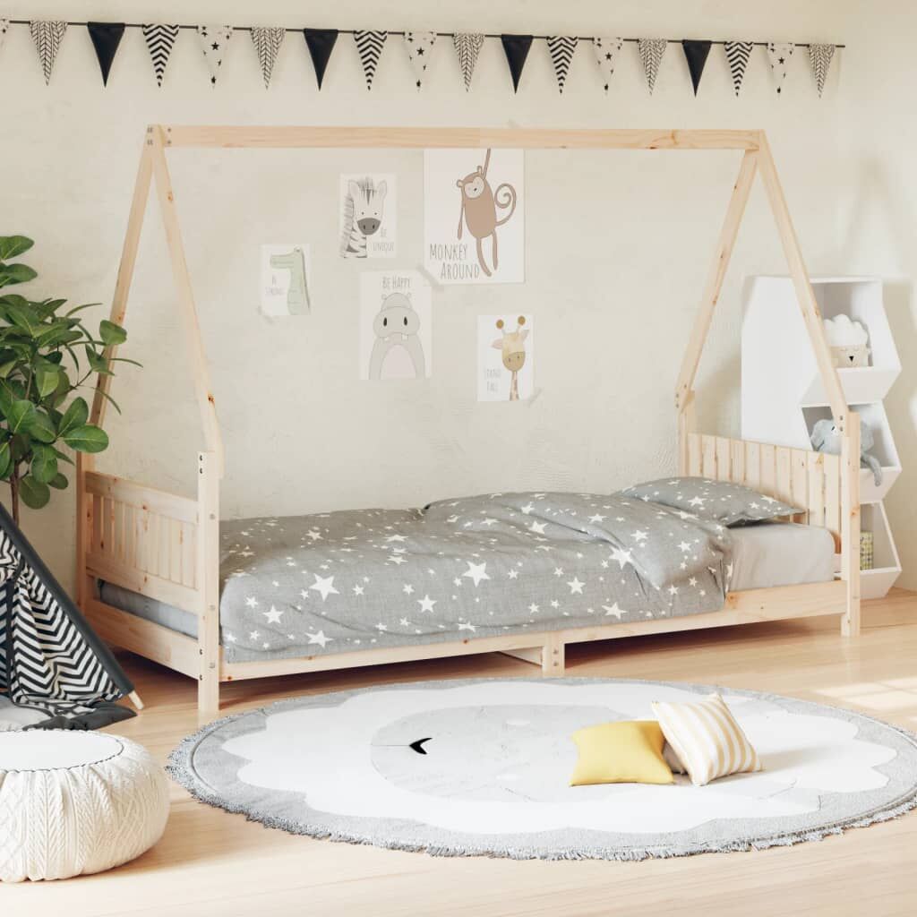 Vidaxl Estructura De Cama Para Niños Madera Maciza De Pino 80x200 Cm_1