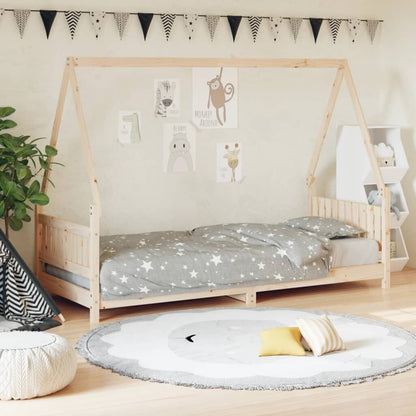 Vidaxl Estructura De Cama Para Niños Madera Maciza De Pino 80x200 Cm_1