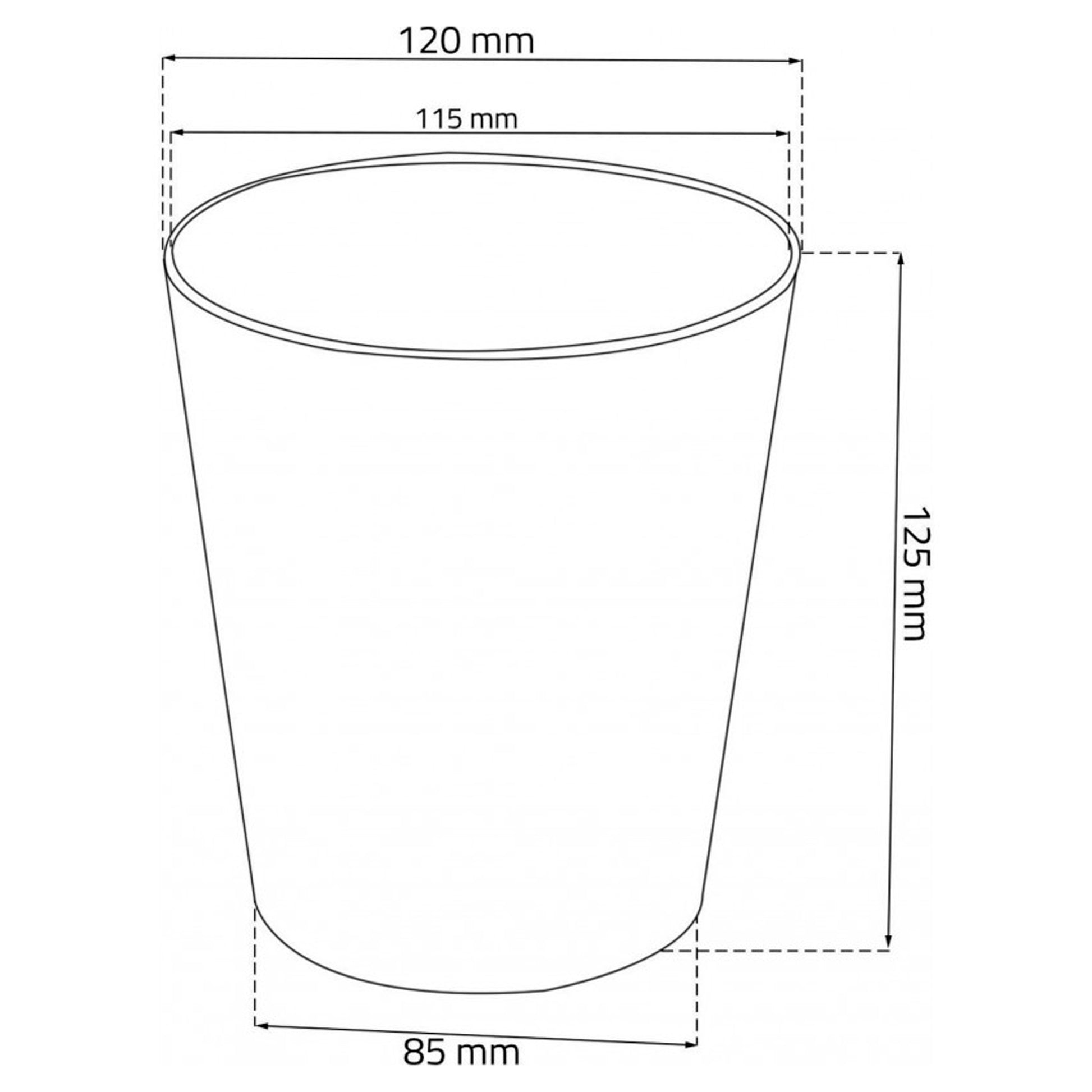 Maceta De Plastico Tree En Color Gris Hielo 12 (largo) X 12 (ancho) X 12,2 (alto) Cm_3