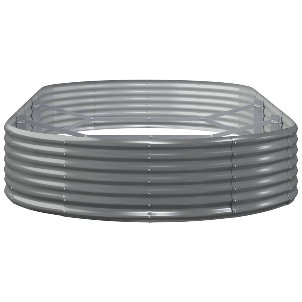 Jardinera Arriate Acero Galvanizado Gris 296x140x36cm_3
