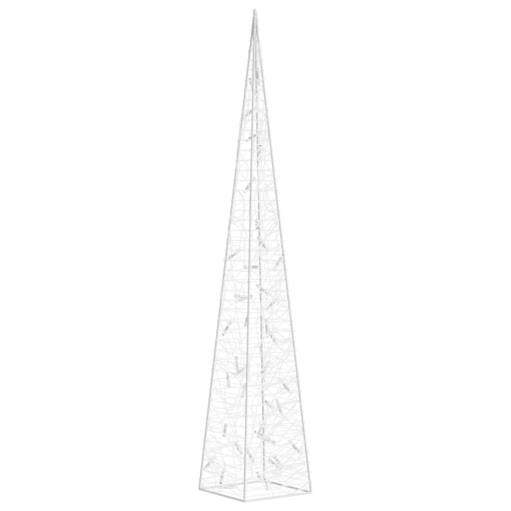 Vidaxl Cono De Luz Led Decorativo Acrílico Blanco Frío 90 Cm_0