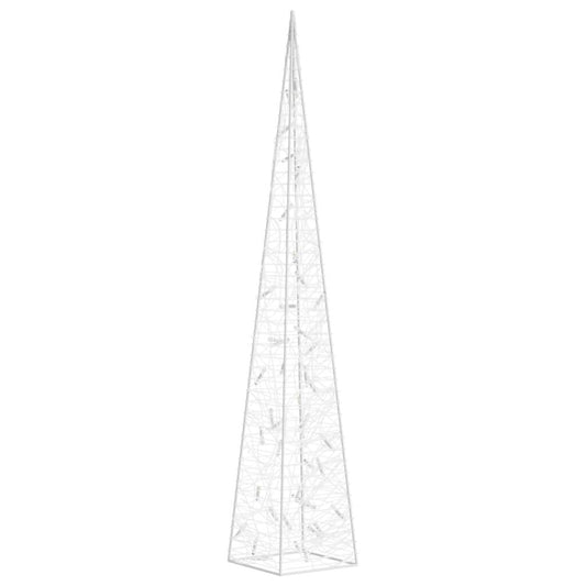 Vidaxl Cono De Luz Led Decorativo Acrílico Blanco Frío 90 Cm_0