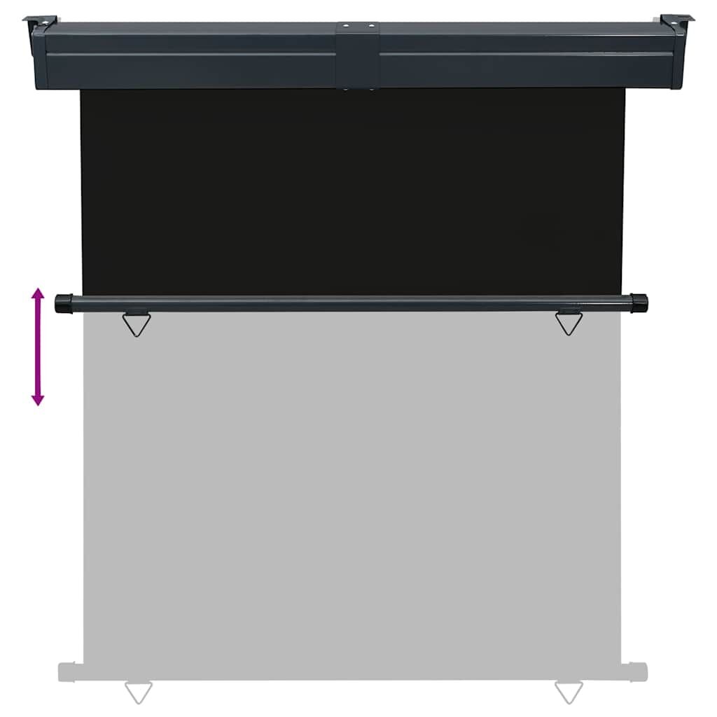Vidaxl Toldo Lateral De Balcón Negro 165x250 Cm_4