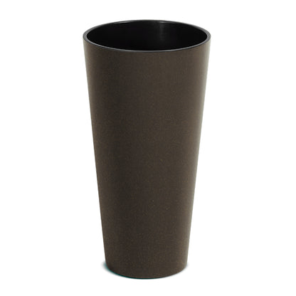 Macetero Alto Y Redondo,sin Depósito , De 25x25x47,6cm, Capacidad De 9 L._0